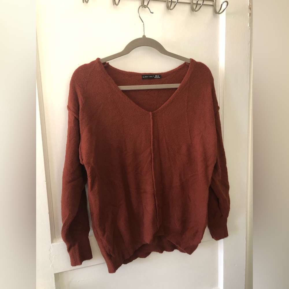 Burnt orange sweater